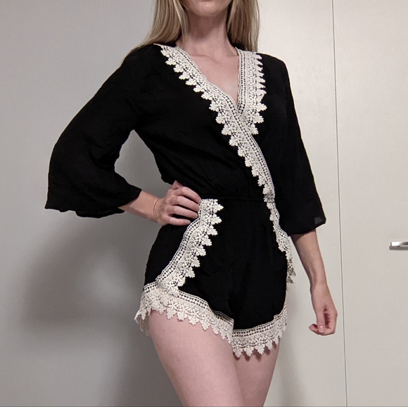 Boho Romper by Design Lab (Lord and Taylor) - US S - Picture 3 of 17